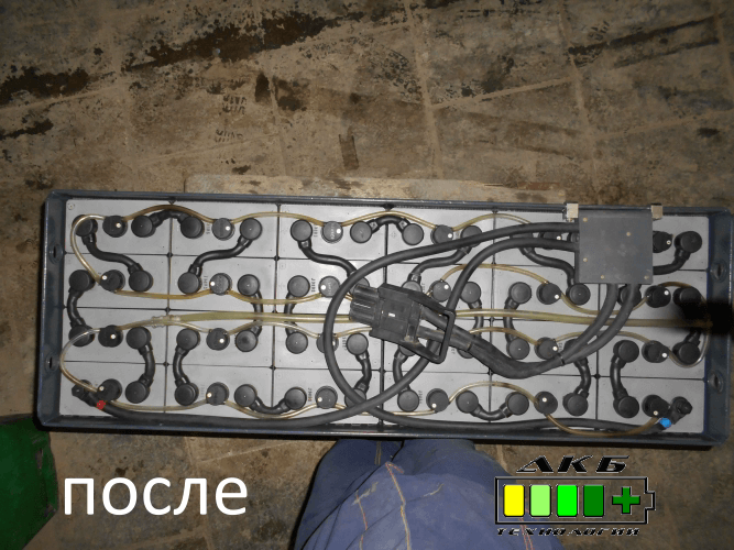 аккумулятор после ремонта аккумулятор до ремонта